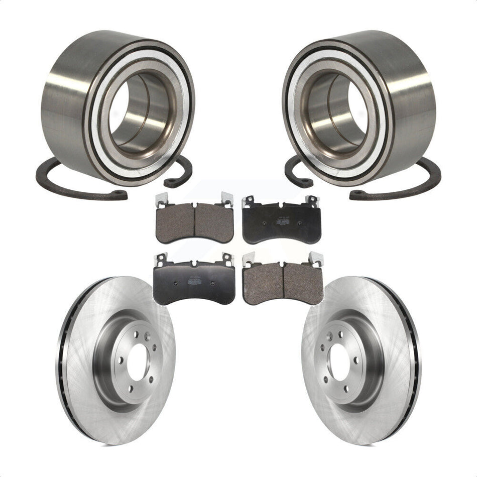 Front Wheel Bearing Disc Brake Rotors And Pads Kit For Land Rover Range Sport Discovery KBB-129644