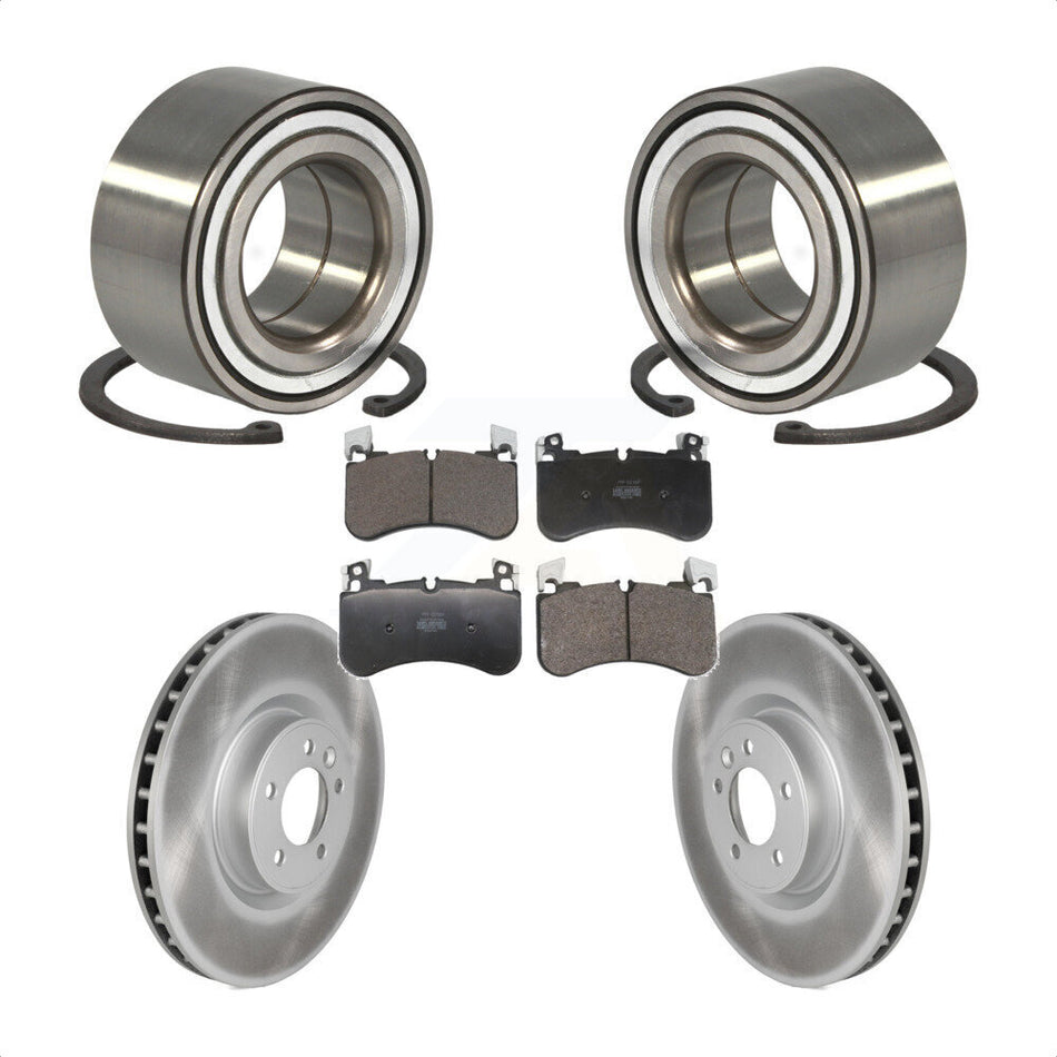 Front Wheel Bearing Coated Disc Brake Rotors And Pads Kit For Land Rover Range Sport KBB-129675