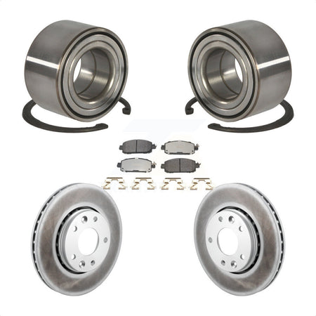 Front Wheel Bearing Coat Brake Rotor Pad Kit For Nissan Kicks SV SR with Disc rear brakes KBB-129678
