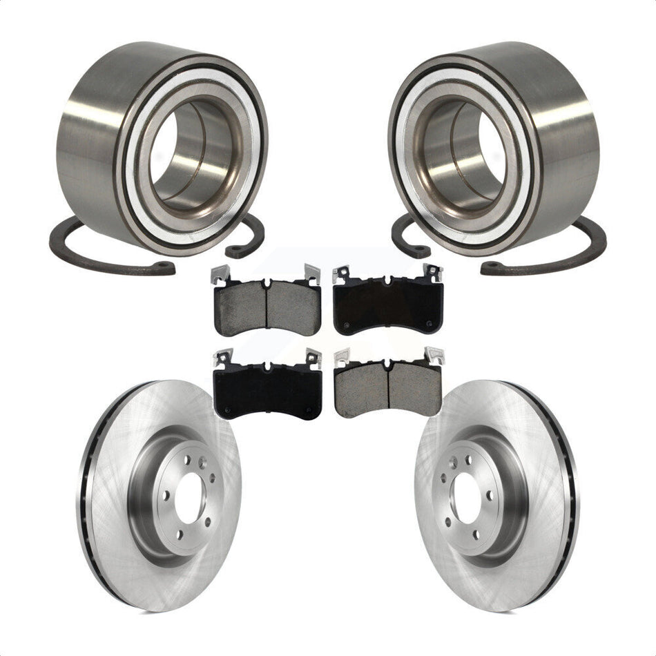 Front Wheel Bearing Disc Brake Rotors And Pads Kit For Land Rover Range Sport Discovery KBB-129685