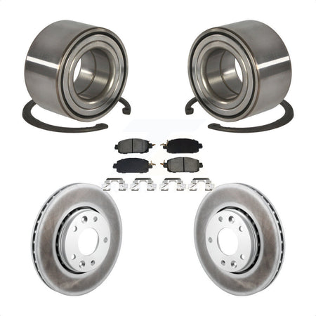 Front Wheel Bearing Coat Brake Rotor Pad Kit For Nissan Kicks SV SR with Disc rear brakes KBB-129692