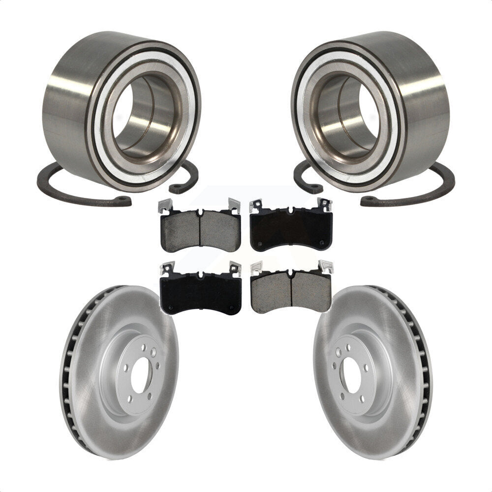 Front Wheel Bearing Coated Disc Brake Rotors And Pads Kit For Land Rover Range Sport KBB-129715