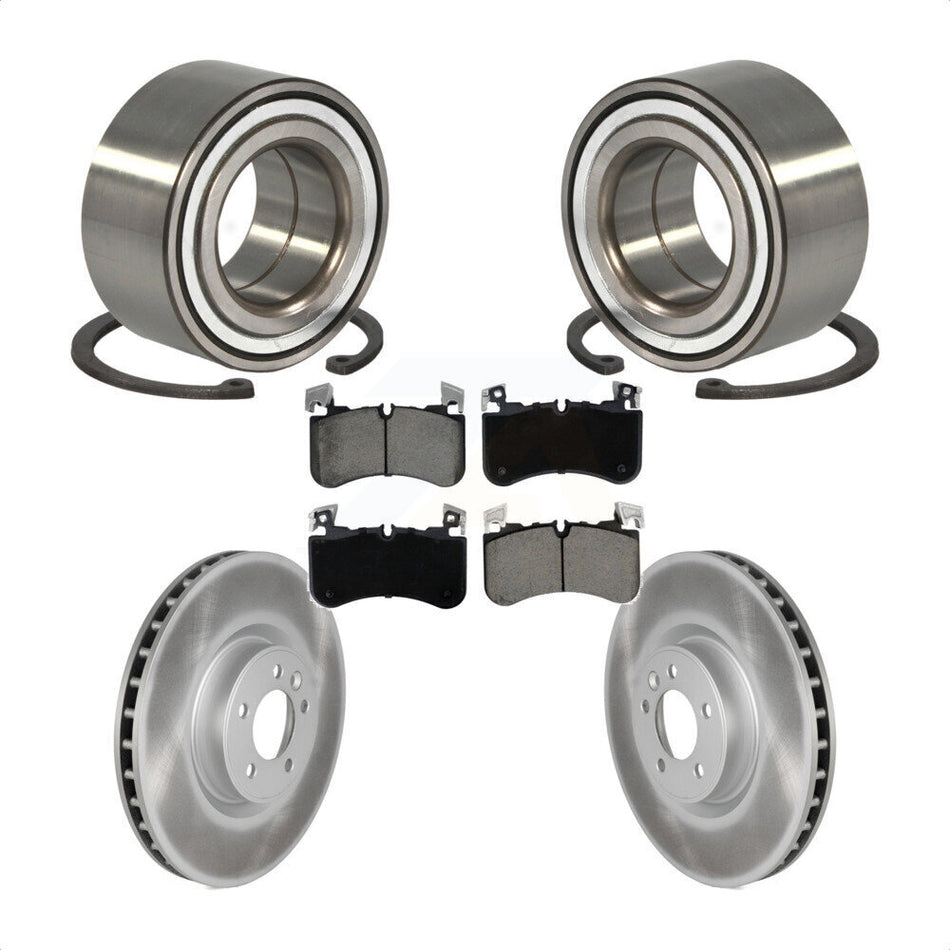 Front Wheel Bearing Coated Disc Brake Rotors And Pads Kit For Land Rover Range Sport KBB-129715