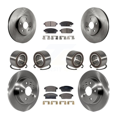 Front Rear Bearing Disc Brake Rotor & Pads Kit (10Pc) For Chevrolet Trax Buick Encore AWD KBB-129824