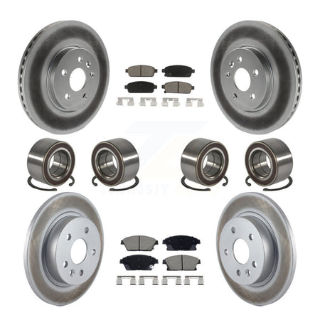 Front Rear Bearing Coated Brake Rotor Pads Kit (10Pc) For Chevrolet Trax Buick Encore AWD KBB-129831