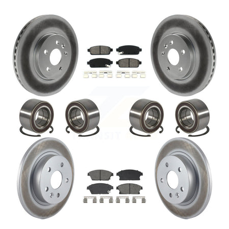 Front Rear Bearing Coated Brake Rotor Pads Kit (10Pc) For Chevrolet Trax Buick Encore AWD KBB-129833