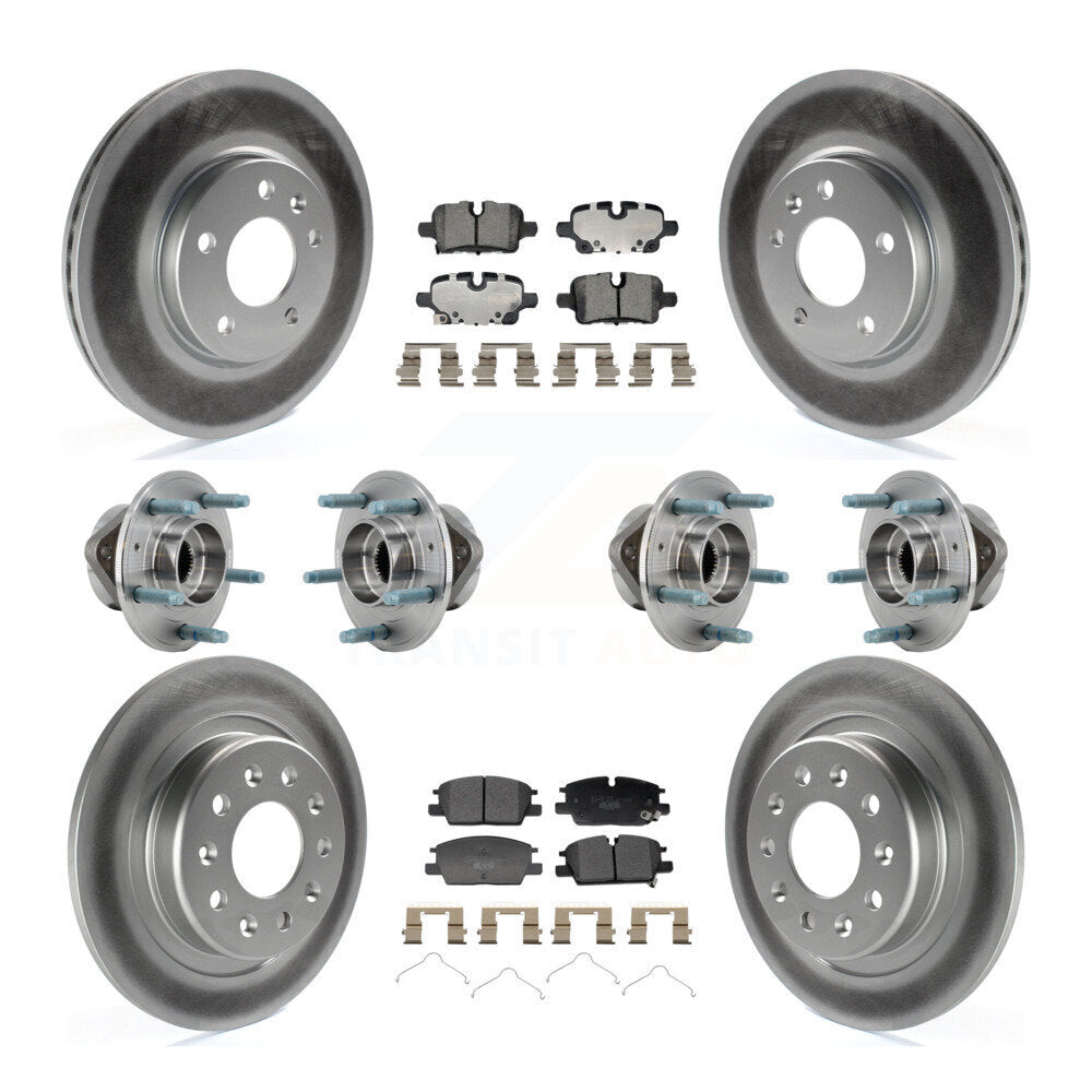 Front Rear Hub Bearing Coat Brake Rotor Pads Kit (10Pc) For Chevrolet Equinox GMC Terrain KBB-130019