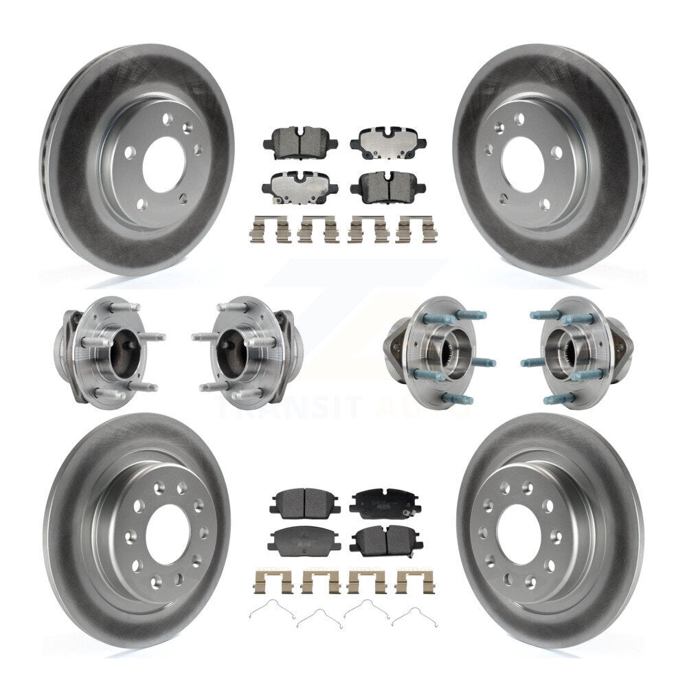 Front Rear Hub Bearing Coat Brake Rotor Pads Kit (10Pc) For Chevrolet Equinox GMC Terrain KBB-130020