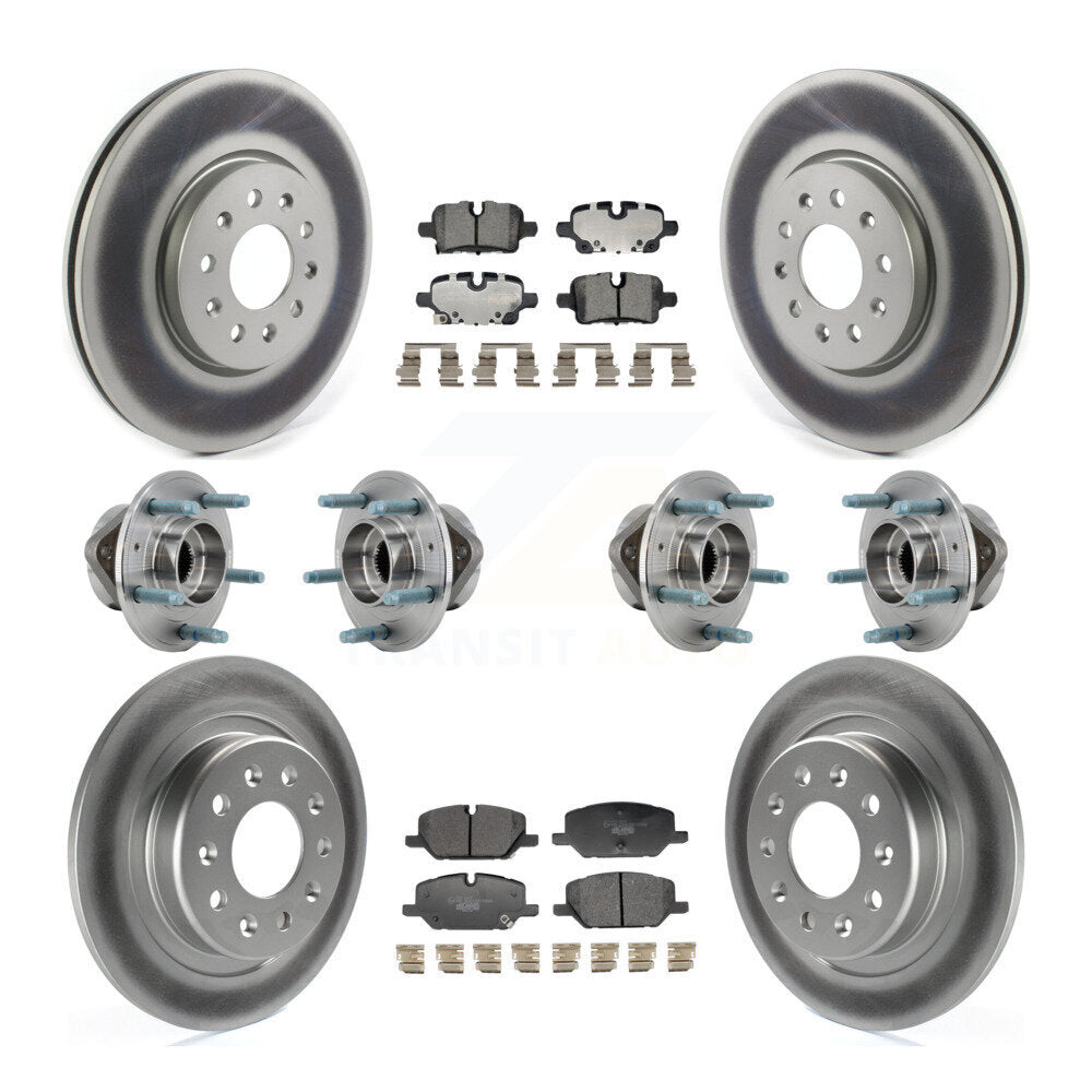 Front Rear Hub Bearing Coat Brake Rotor Pads Kit (10Pc) For Chevrolet Equinox GMC Terrain KBB-130021