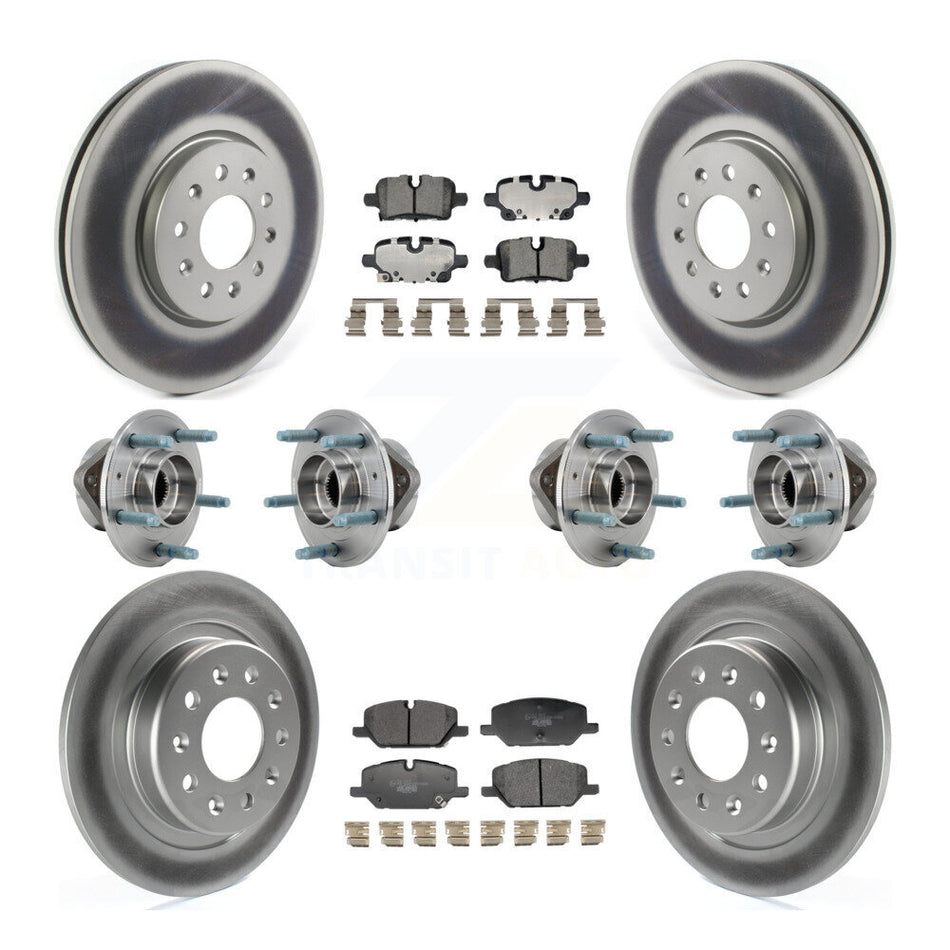Front Rear Hub Bearing Coat Brake Rotor Pads Kit (10Pc) For Chevrolet Equinox GMC Terrain KBB-130021