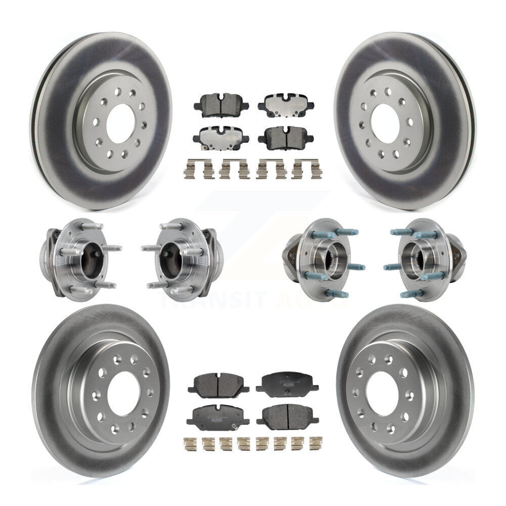 Front Rear Hub Bearing Coat Brake Rotor Pads Kit (10Pc) For Chevrolet Equinox GMC Terrain KBB-130022