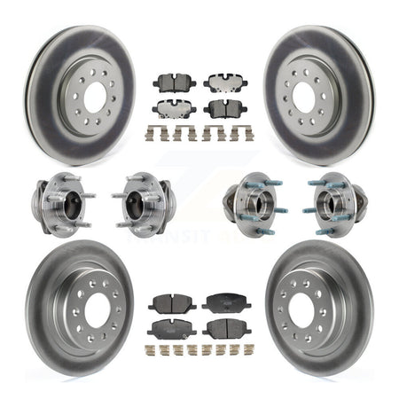 Front Rear Hub Bearing Coat Brake Rotor Pads Kit (10Pc) For Chevrolet Equinox GMC Terrain KBB-130022