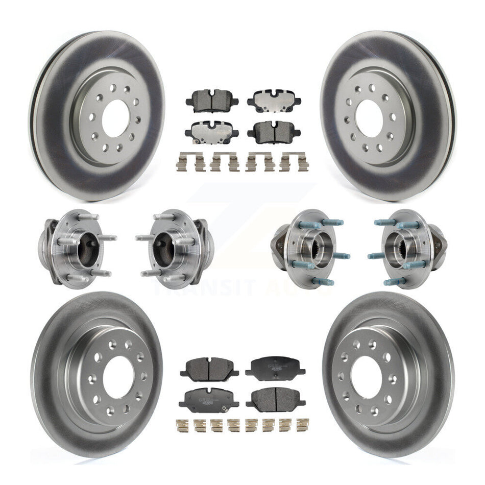 Front Rear Hub Bearing Coat Brake Rotor Pads Kit (10Pc) For Chevrolet Equinox GMC Terrain KBB-130022