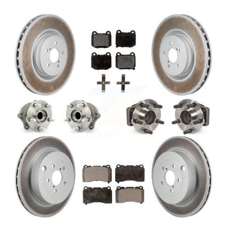 Front Rear Hub Bearing Coated Disc Brake Rotor & Pads Kit (10Pc) For Subaru BRZ Toyota 86 KBB-130036