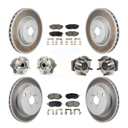 Front Rear Hub Bearing Coated Brake Rotor Pad Kit (10Pc) For Toyota 86 With Brembo Brakes KBB-130039