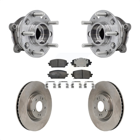 Front Hub Bearing Assembly Disc Brake Rotor Pad Kit For Hyundai Santa Fe Kia Sorento Cruz KBB-130047