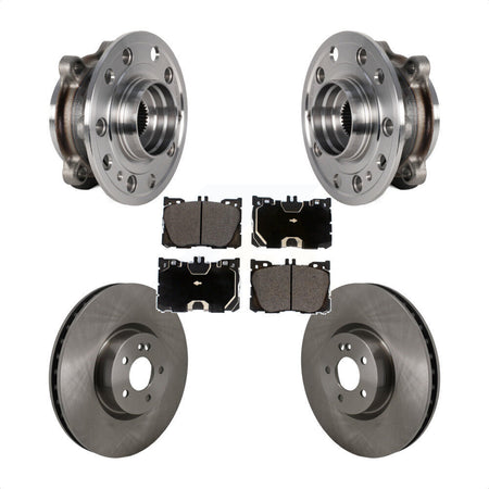 Front Hub Bearing Brake Rotor Pad Kit For Mercedes-Benz C43 AMG GLC43 E450 E400 E300 C450 KBB-130048