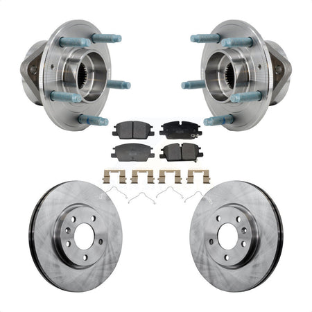 Front Hub Bearing Assembly Disc Brake Rotor And Pad Kit For Chevrolet Equinox GMC Terrain KBB-130064