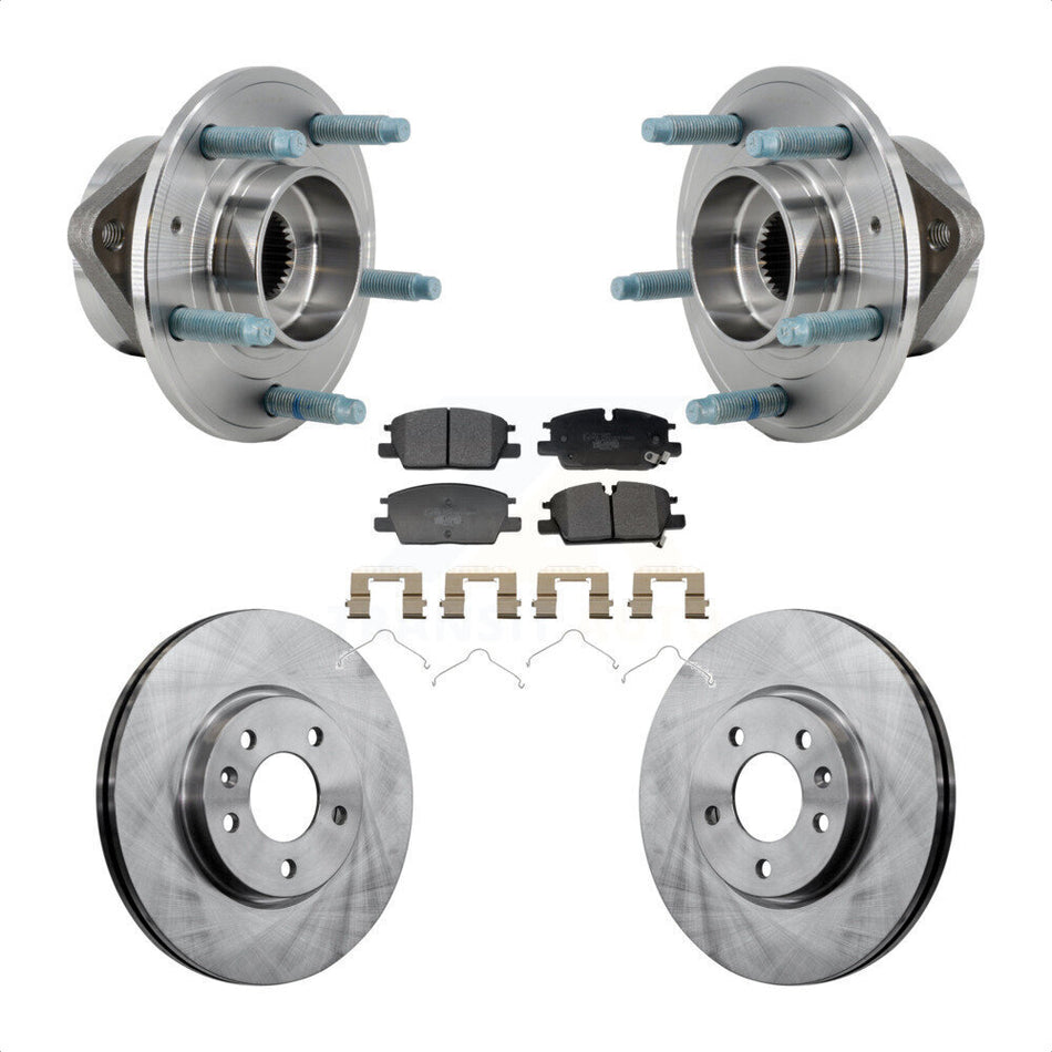 Front Hub Bearing Assembly Disc Brake Rotor And Pad Kit For Chevrolet Equinox GMC Terrain KBB-130064