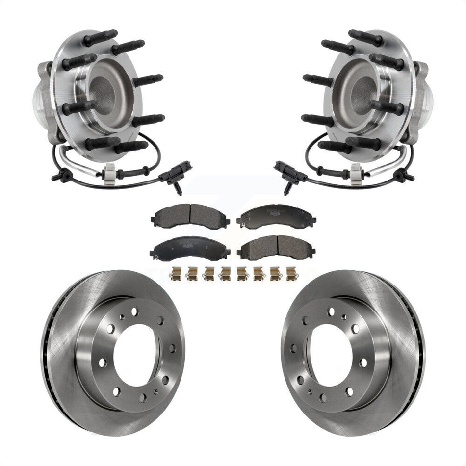 Front Hub Bearing Brake Rotor And Pad Kit For 2021-2023 GMC Savana 2500 Chevrolet Express KBB-130069