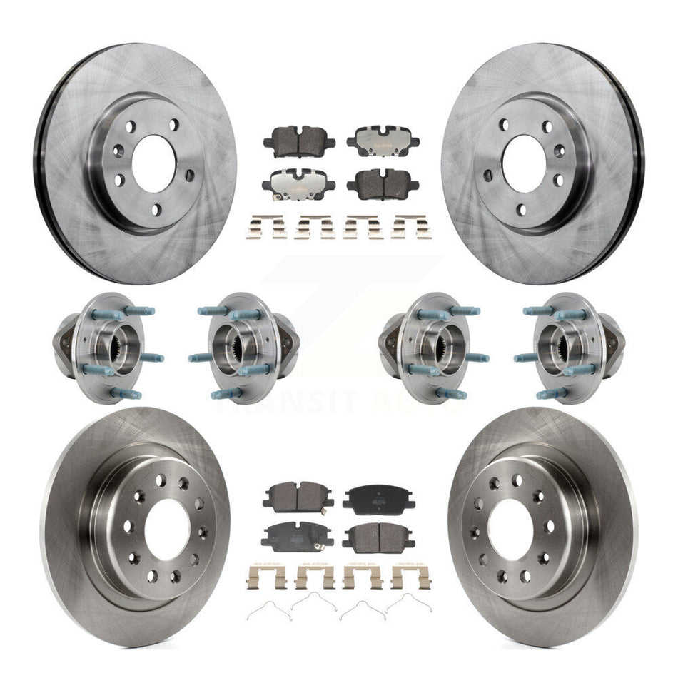 Front Rear Hub Bearing Brake Rotor & Pad Kit (10Pc) For Chevrolet Equinox GMC Terrain 4WD KBB-130105