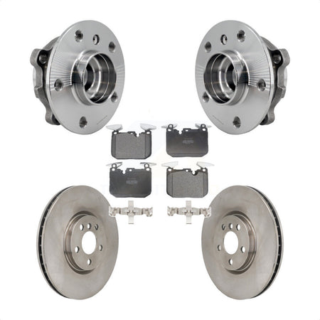 Front Hub Bearing Disc Brake Rotor & Pads Kit For 2020-2022 Mini Cooper John Works KBB-130118