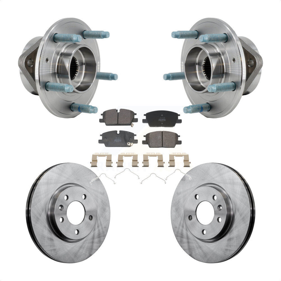 Front Hub Bearing Assembly Disc Brake Rotor And Pad Kit For Chevrolet Equinox GMC Terrain KBB-130119