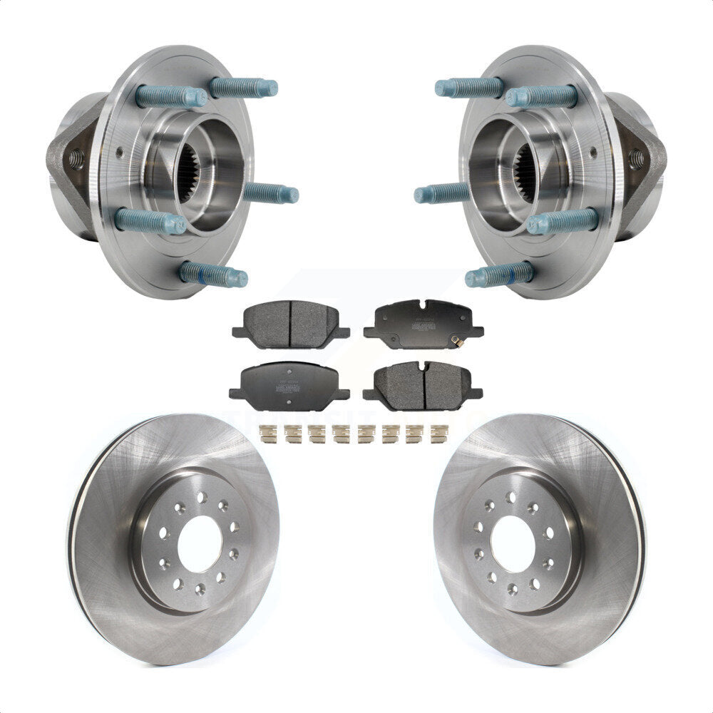 Front Hub Bearing Assembly Disc Brake Rotor And Pad Kit For Chevrolet Equinox GMC Terrain KBB-130120