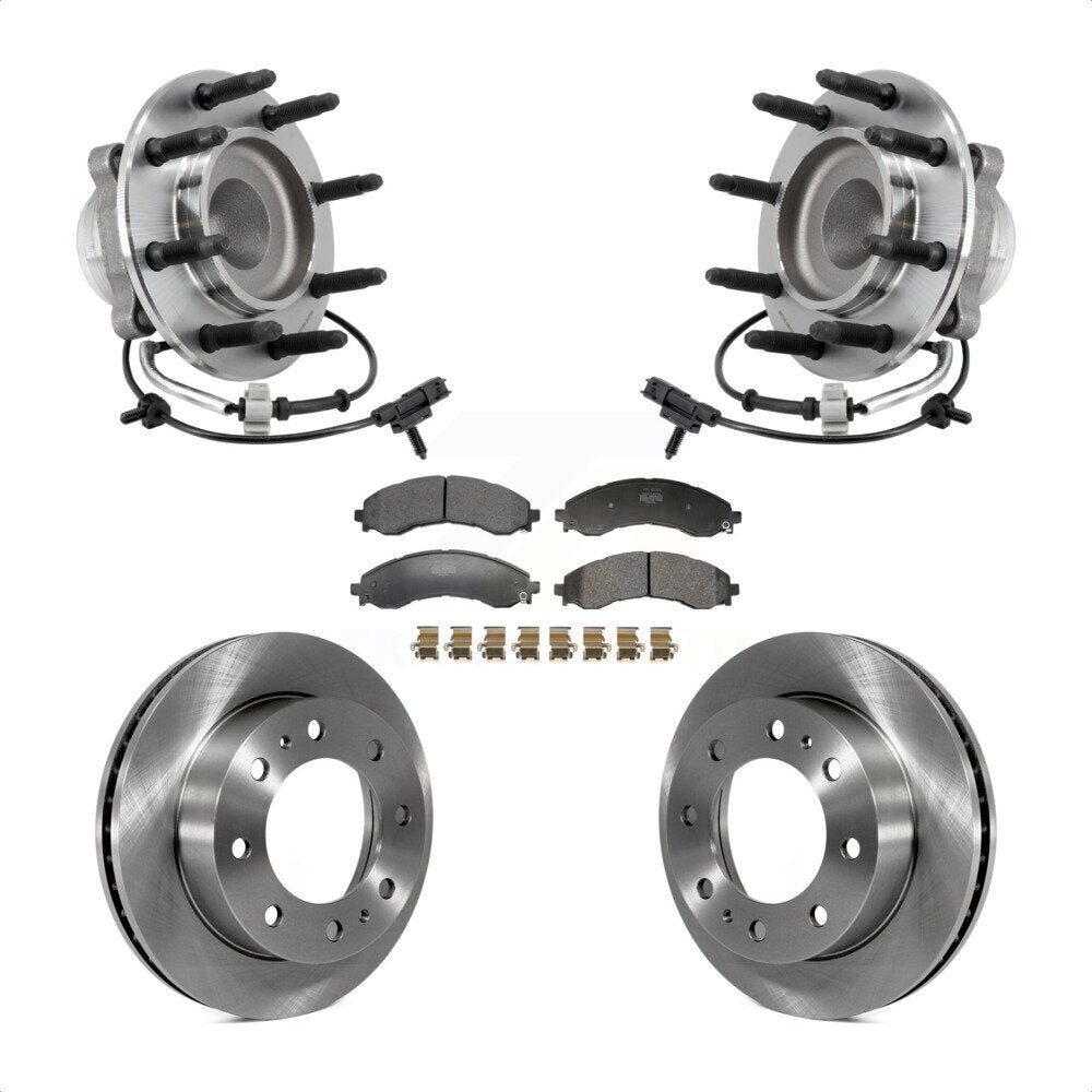 Front Hub Bearing Brake Rotor And Pad Kit For 2021-2023 GMC Savana 2500 Chevrolet Express KBB-130122