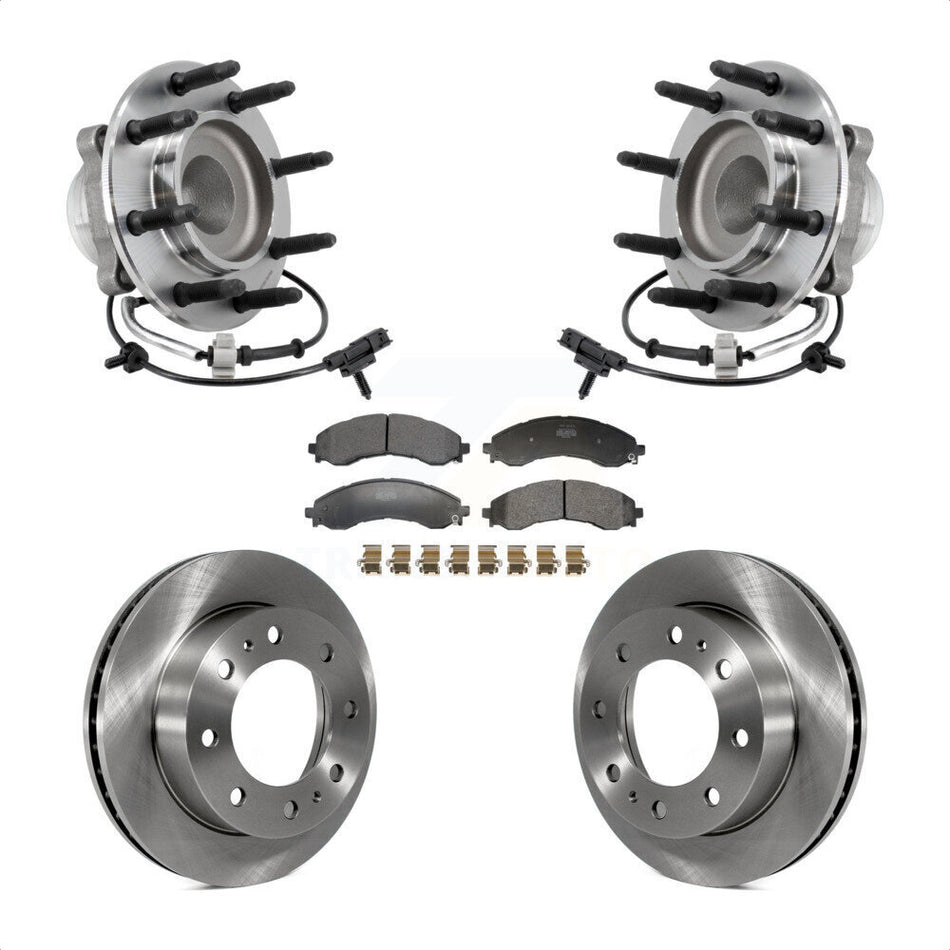 Front Hub Bearing Brake Rotor And Pad Kit For 2021-2023 GMC Savana 2500 Chevrolet Express KBB-130122