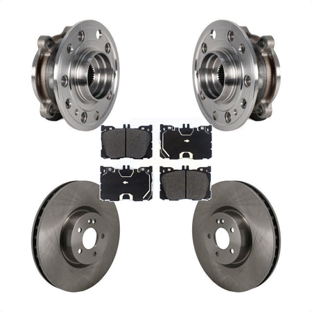 Front Hub Bearing Brake Rotor Pad Kit For Mercedes-Benz C43 AMG GLC43 E450 E400 E300 C450 KBB-130123