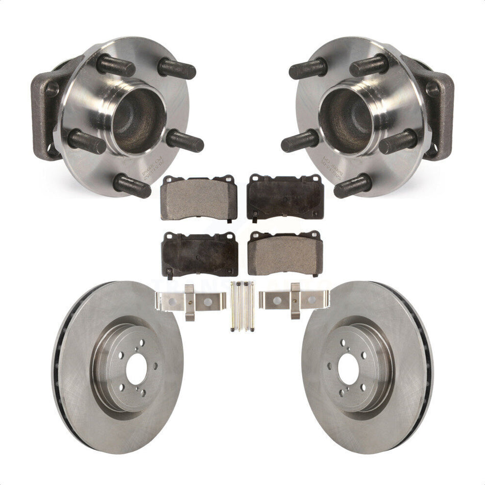 Front Hub Bearing Disc Brake Rotor & Pads Kit For Subaru BRZ Toyota 86 With Brembo Brakes KBB-130135