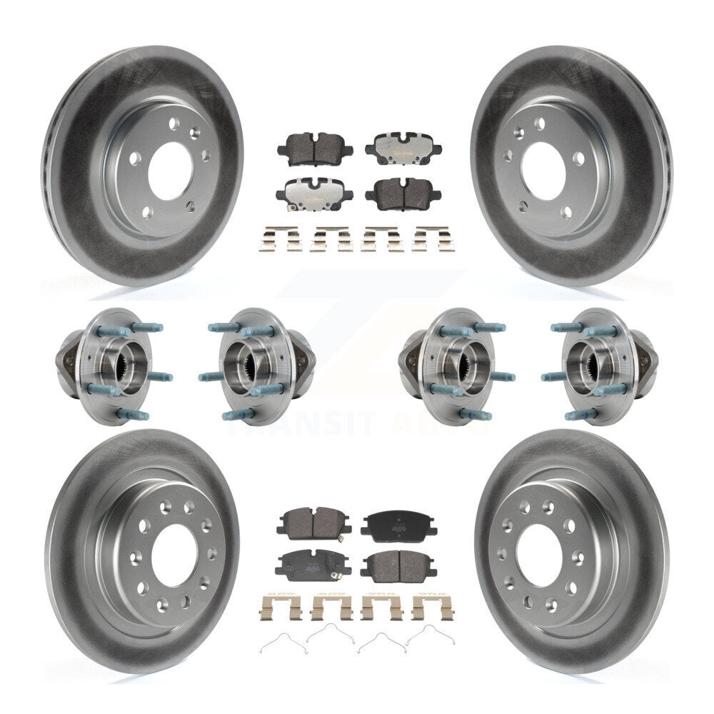 Front Rear Hub Bearing Coat Brake Rotor Pads Kit (10Pc) For Chevrolet Equinox GMC Terrain KBB-130172