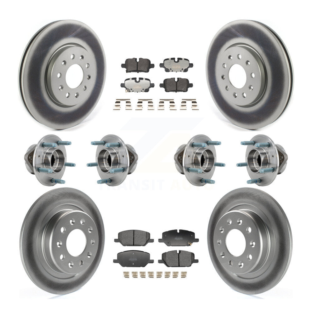 Front Rear Hub Bearing Coat Brake Rotor Pads Kit (10Pc) For Chevrolet Equinox GMC Terrain KBB-130174