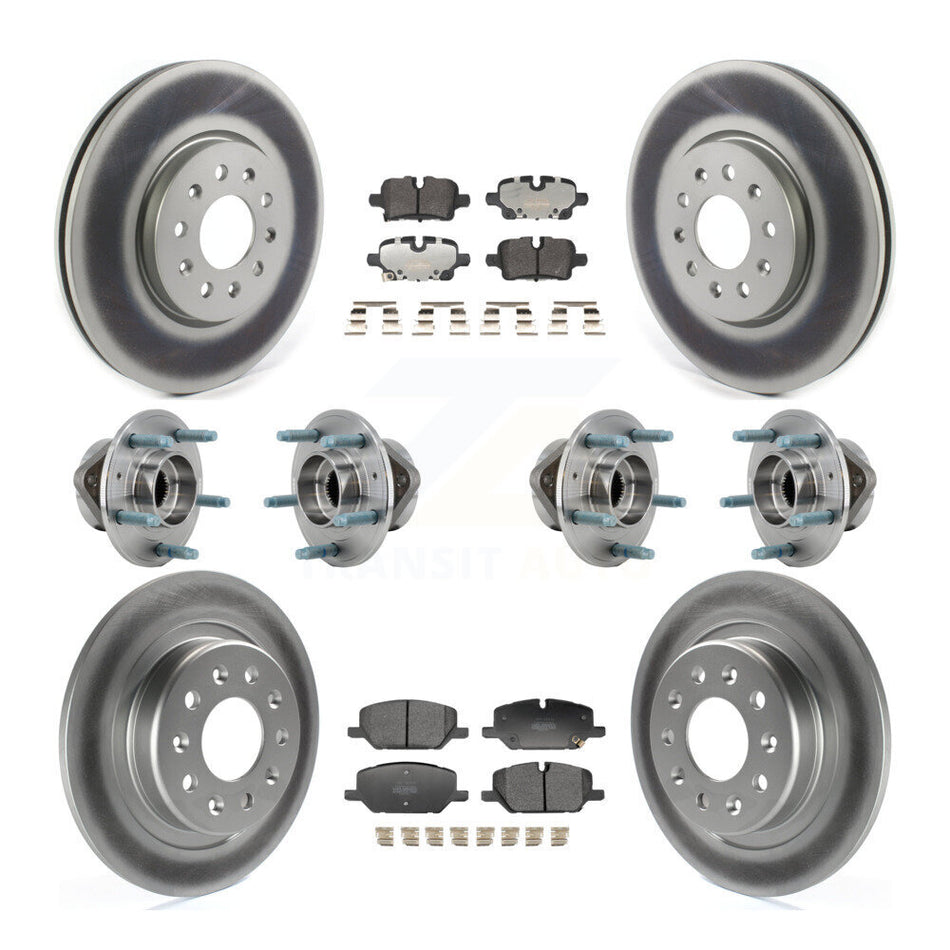 Front Rear Hub Bearing Coat Brake Rotor Pads Kit (10Pc) For Chevrolet Equinox GMC Terrain KBB-130174