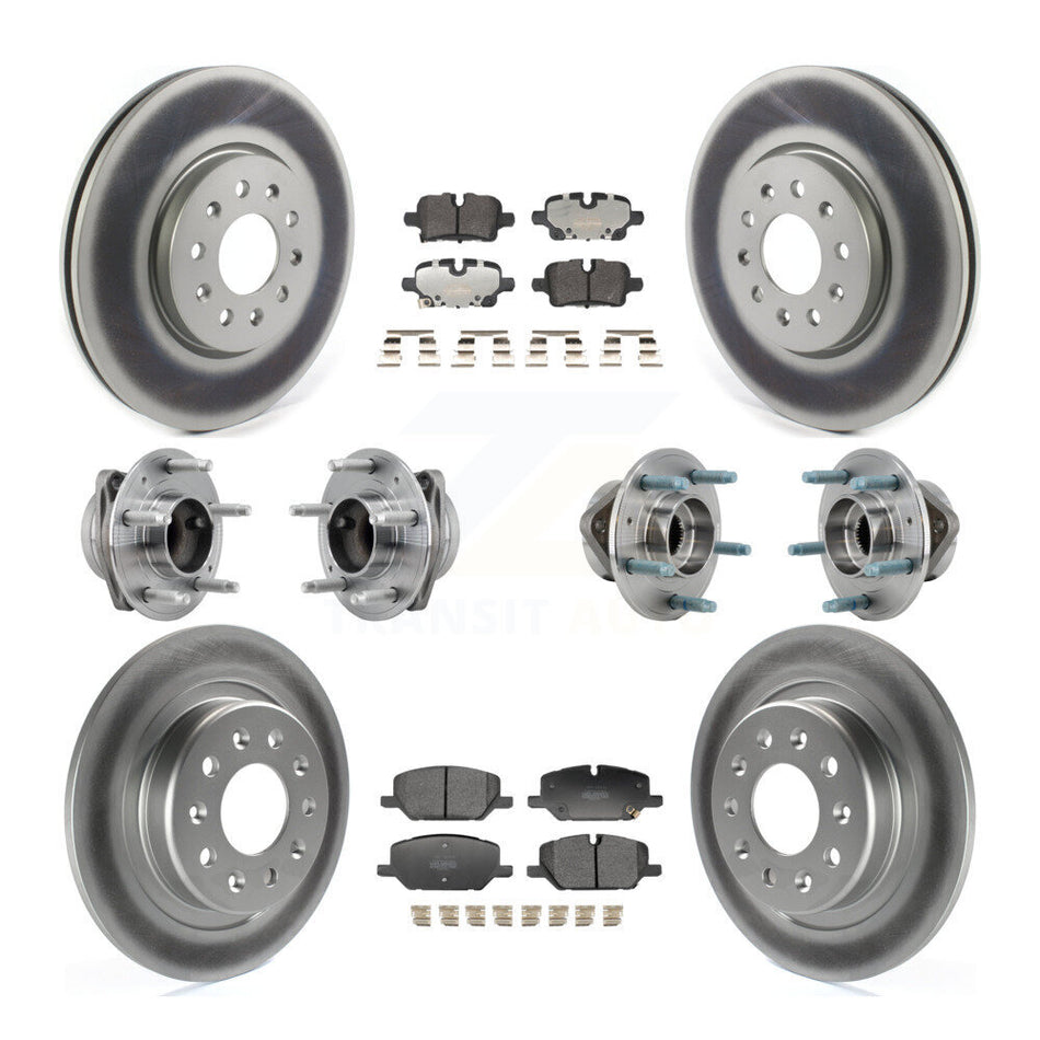 Front Rear Hub Bearing Coat Brake Rotor Pads Kit (10Pc) For Chevrolet Equinox GMC Terrain KBB-130175