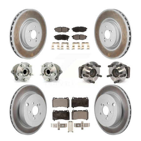 Front Rear Hub Bearing Coat Brake Rotor Pads Kit (10Pc) For Subaru BRZ With Brembo Brakes KBB-130177