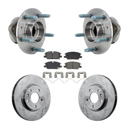 Front Hub Bearing Assembly Disc Brake Rotor And Pad Kit For Chevrolet Equinox GMC Terrain KBB-130235