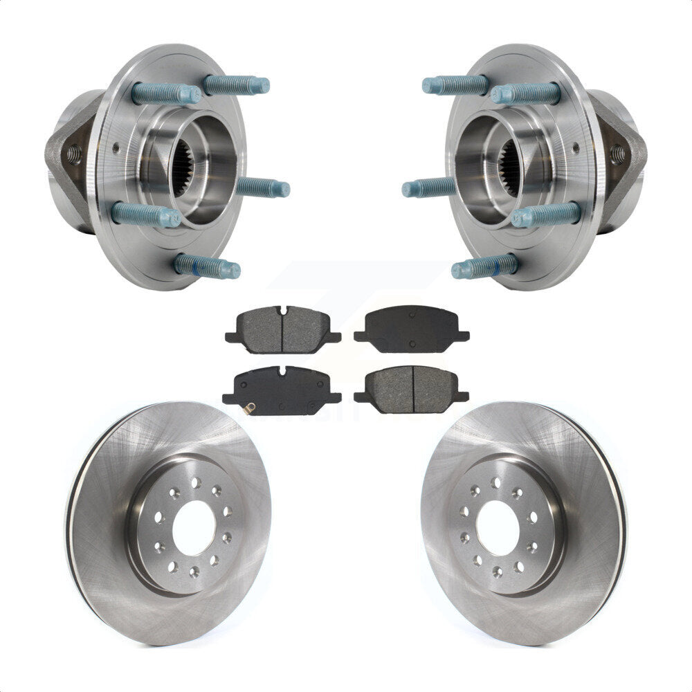 Front Hub Bearing Assembly Disc Brake Rotor And Pad Kit For Chevrolet Equinox GMC Terrain KBB-130236