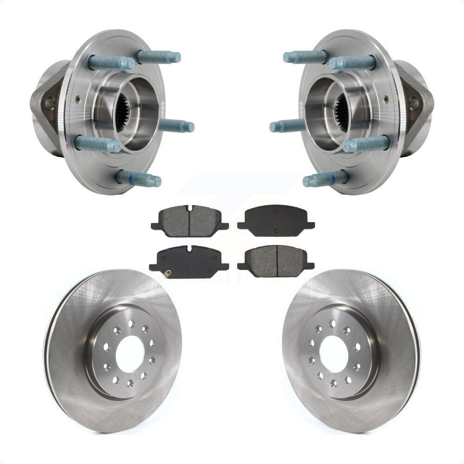 Front Hub Bearing Assembly Disc Brake Rotor And Pad Kit For Chevrolet Equinox GMC Terrain KBB-130236