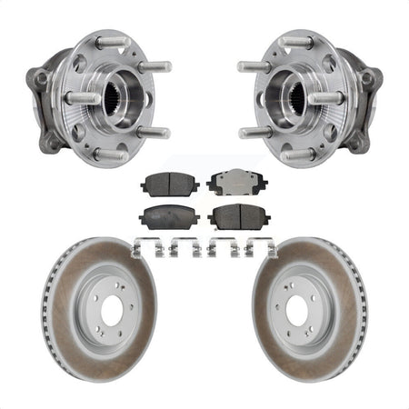 Front Hub Bearing Assembly Coat Brake Rotor Pad Kit For Hyundai Santa Fe Kia Sorento Cruz KBB-130259