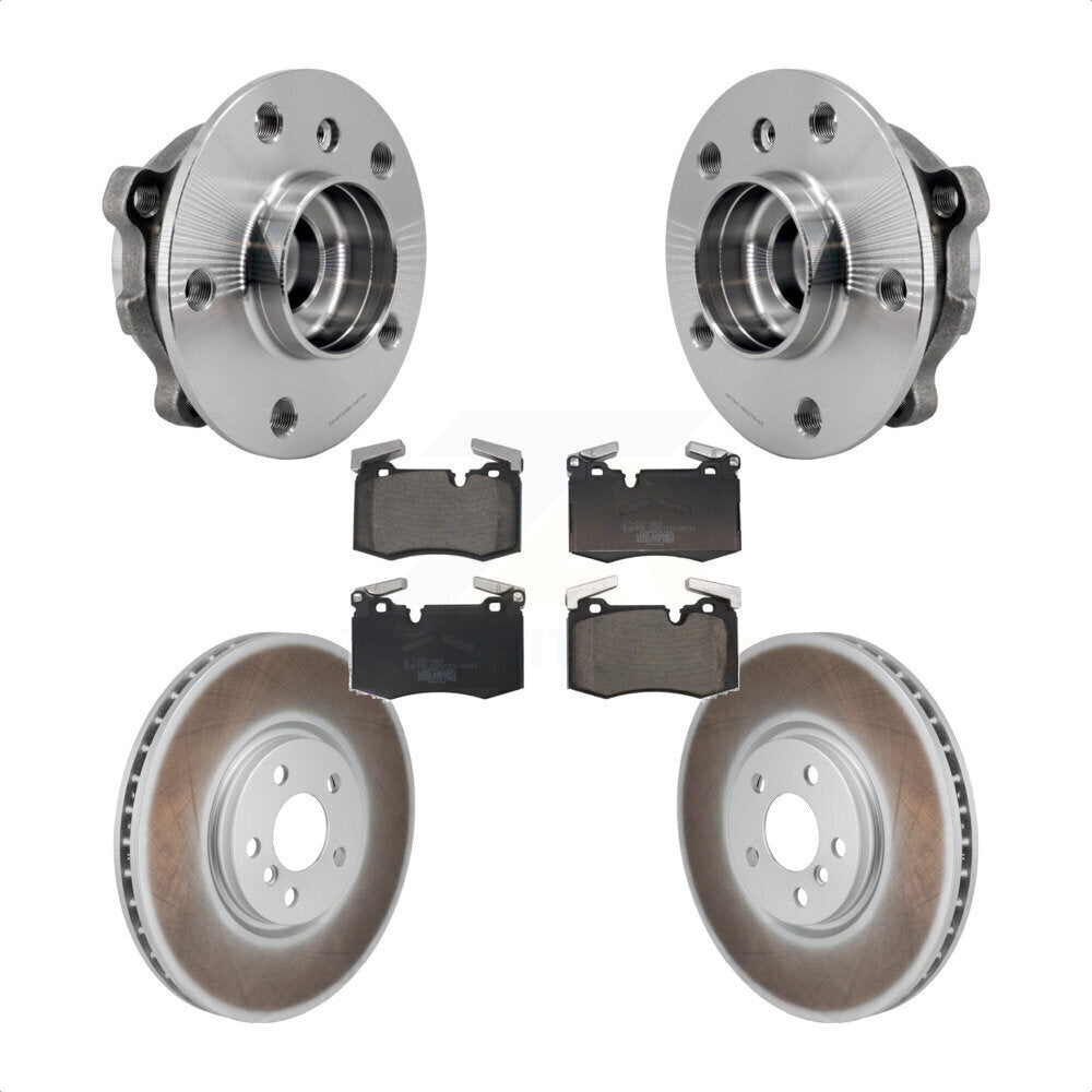 Front Hub Bearing Coated Disc Brake Rotor Pads Kit For 2016 Mini Cooper John Works KBB-130262