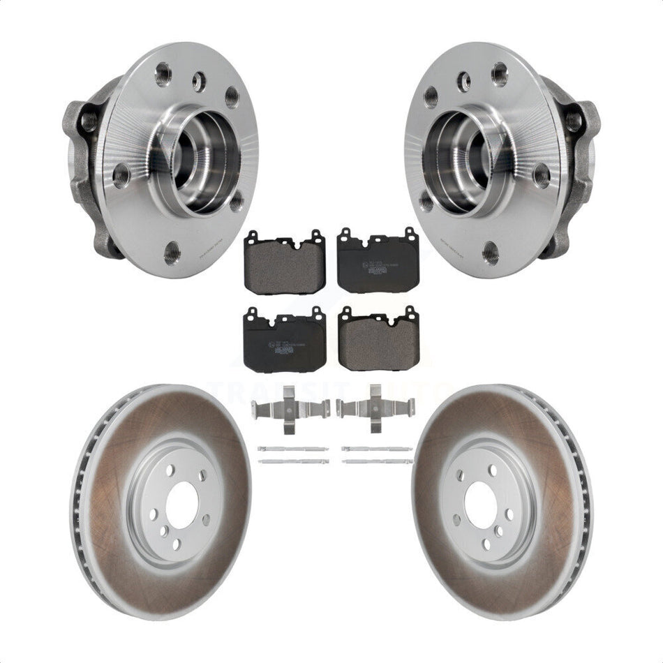 Front Hub Bearing Assembly Coated Brake Rotor Pads Kit For Mini Cooper Countryman Clubman KBB-130263