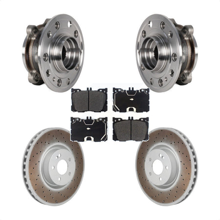 Front Hub Bearing Coat Brake Rotor Pad Kit For Mercedes-Benz C43 AMG GLC43 E450 E400 E300 KBB-130280