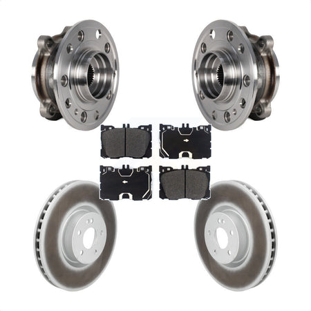 Front Hub Bearing Coat Brake Rotor Pad Kit For Mercedes-Benz C43 AMG GLC43 E450 E400 E300 KBB-130281