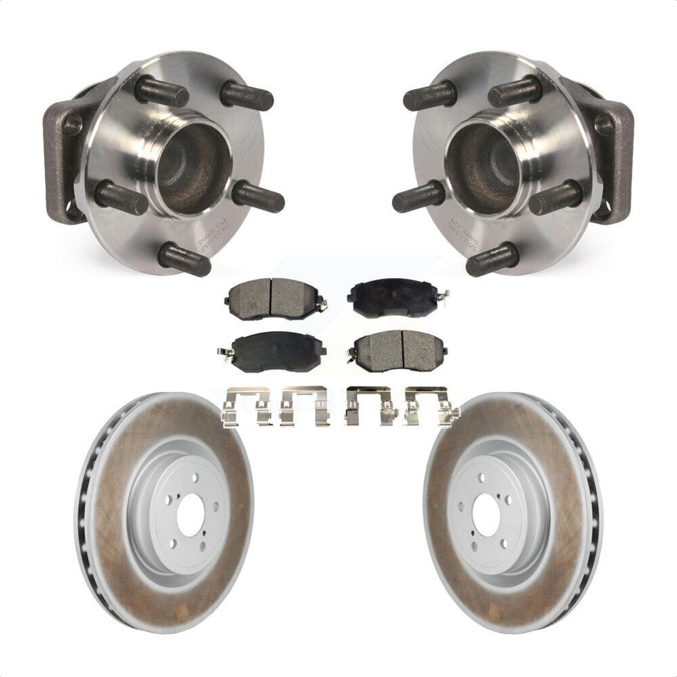 Front Hub Bearing Coat Brake Rotor Pads Kit For 2019 Toyota 86 Base GT With Brembo Brakes KBB-130289