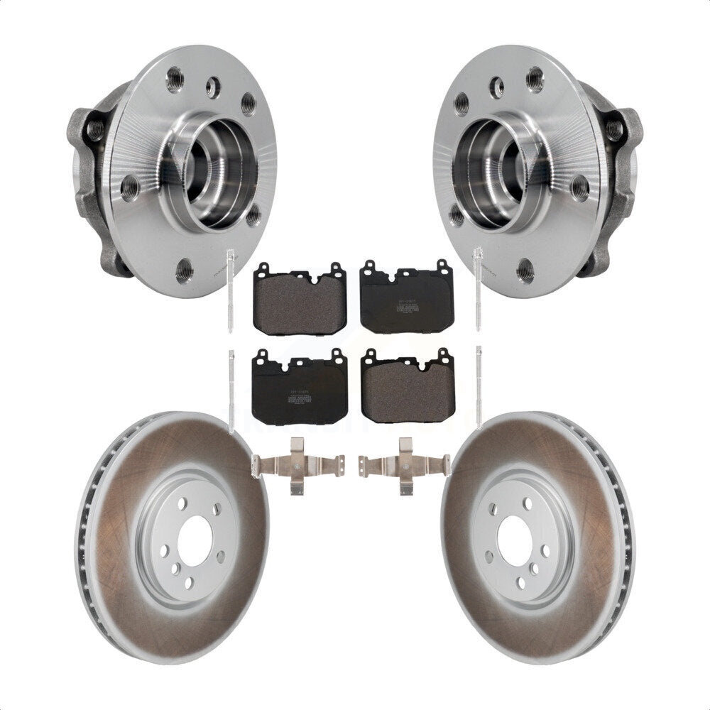 Front Hub Bearing Assembly Coated Brake Rotor Pads Kit For Mini Cooper Countryman Clubman KBB-130290