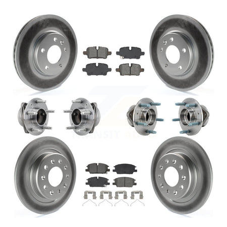 Front Rear Hub Bearing Coat Brake Rotor Pads Kit (10Pc) For Chevrolet Equinox GMC Terrain KBB-130299