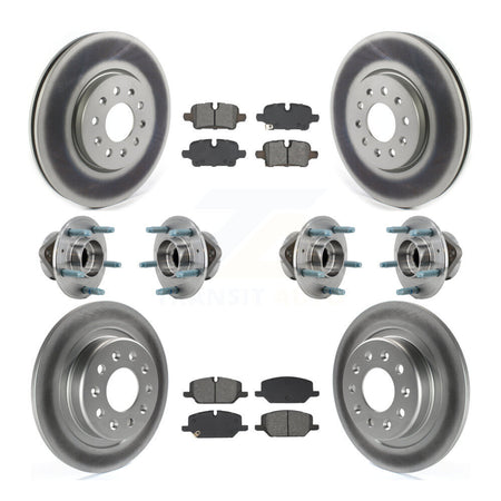Front Rear Hub Bearing Coat Brake Rotor Pads Kit (10Pc) For Chevrolet Equinox GMC Terrain KBB-130300