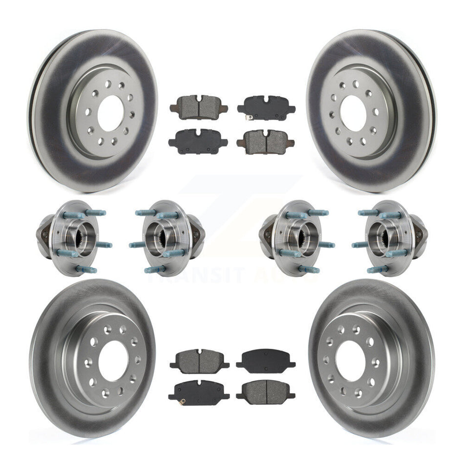 Front Rear Hub Bearing Coat Brake Rotor Pads Kit (10Pc) For Chevrolet Equinox GMC Terrain KBB-130300